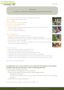 Document de présentation : Utiliser le matériel de désherbage alternatif en sécurité